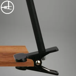 Genopladelig klemmelampe Tari, sort, CCT, touchdæmper, USB^Briloner Discount