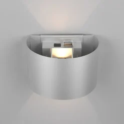 Reality Leuchten Genopladelig LED-væglampe til udendørs brug Talent, titanfarvet, bredde 16