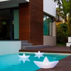 Goodnight Light Genopladeligt LED-lys BOAT-lampen, flydende, RGBW