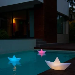 Goodnight Light Genopladeligt LED-lys BOAT-lampen, flydende, RGBW