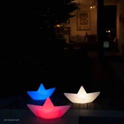 Goodnight Light Genopladeligt LED-lys BOAT-lampen, flydende, RGBW