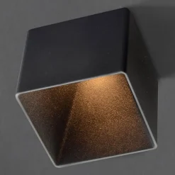 The Light Group Loftlamper|Indbygningsspots>GF design Blocky indbygningslampe IP54 sort 2.700 K