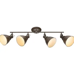 Giorgio - loftspot med 4 lyskilder i rustbrun^Globo New