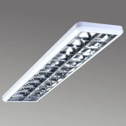 G & L Handels GmbH Arbejdsrum/Kontor>Gitterindbygningslampe 432, hvid, længde 124,5 cm