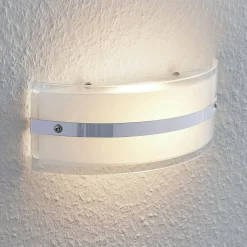 Glas-væglampe Zinka med LED, 25 cm^Lindby Best