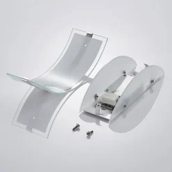 Glas-væglampe Zinka med LED, 25 cm^Lindby Best