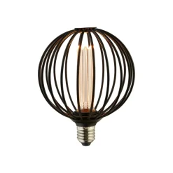 Globe LED-pære, sort, E27, 3,5 W, 1.800K, dæmpbar^Searchlight Online