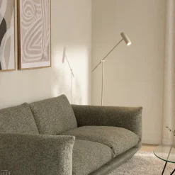 Gulvlampe Hubble READ, beige, metal^Globen Lighting Discount