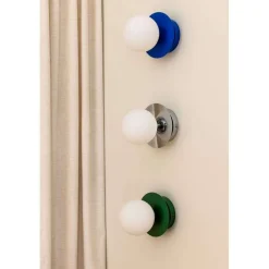 Globen Lighting væglampe ART DECO, krom/hvid Ø 16 cm IP44