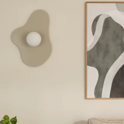 væglampe ILLUSION, beige, glas, 60 cm^Globen Lighting Online