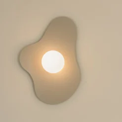 væglampe ILLUSION, beige, glas, 60 cm^Globen Lighting Online