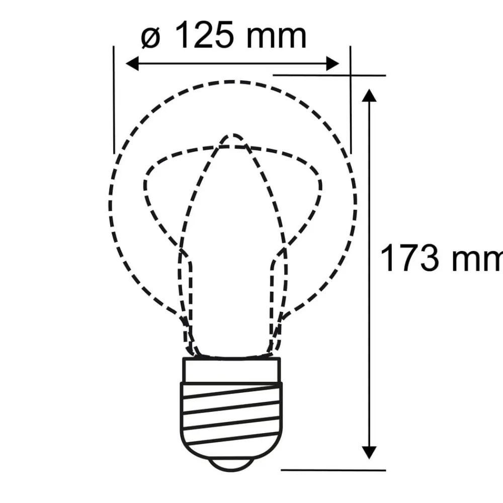 Paulmann Globepære E27 6W G125 Fil 2,700K opal dæmpbar