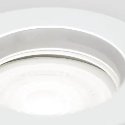 ORION Glow indbygningsspot, hvid, metal, Ø 11 cm, GU10