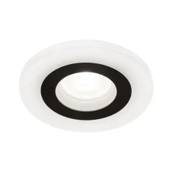 ORION Spotlights>Glow indbygningsspot, sort, metal, Ø 11 cm, GU10