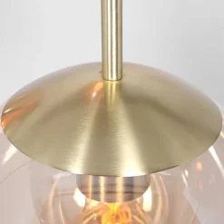 Steinhauer Glsabol glas-hængelampe, messing, 5 lyskilder