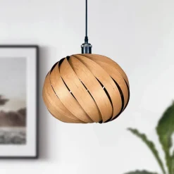 Mela pendellampe, kirsebærtræ, Ø 35 cm^Gofurnit Discount