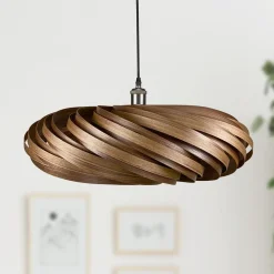 Veneria hængelampe, nøddetræ, Ø 60 cm^Gofurnit Discount