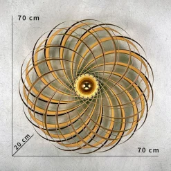 Gofurnit Veneria væglampe, eg, Ø 70 cm