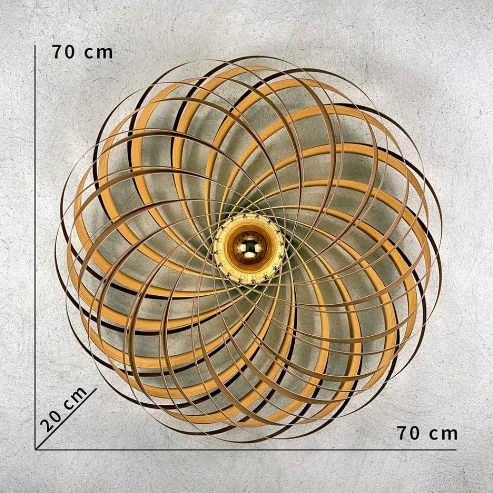 Gofurnit Veneria væglampe, eg, Ø 70 cm