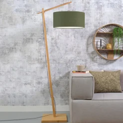 Good & Mojo Gulvlamper>Andes gulvlampe, grøn/natur