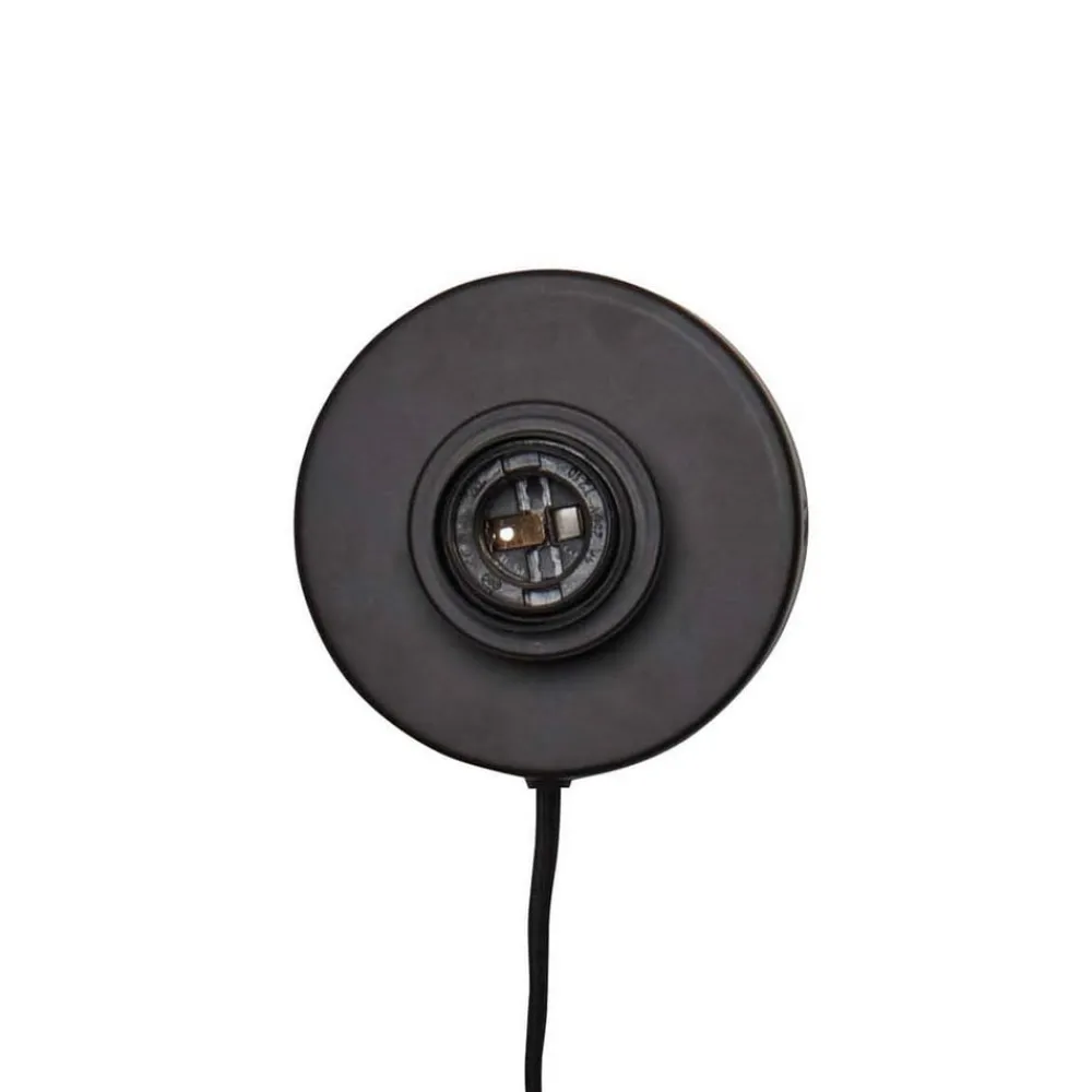 Good & Mojo Andros væglampe, natur/hvid, stik, Ø 45 cm