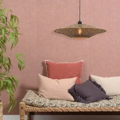 Good & Mojo Bali pendellampe af bambus, Ø 60 cm