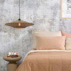 Good & Mojo Bali pendellampe af bambus, Ø 60 cm