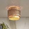 Good & Mojo Bhutan loftslampe, bambus, Ø 25 cm