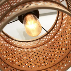 Good & Mojo Bhutan loftslampe, bambus, Ø 25 cm