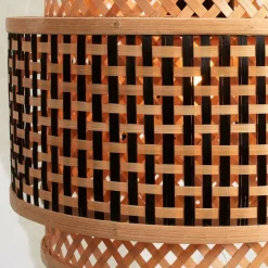 Good & Mojo Bhutan loftslampe, bambus, Ø 25 cm