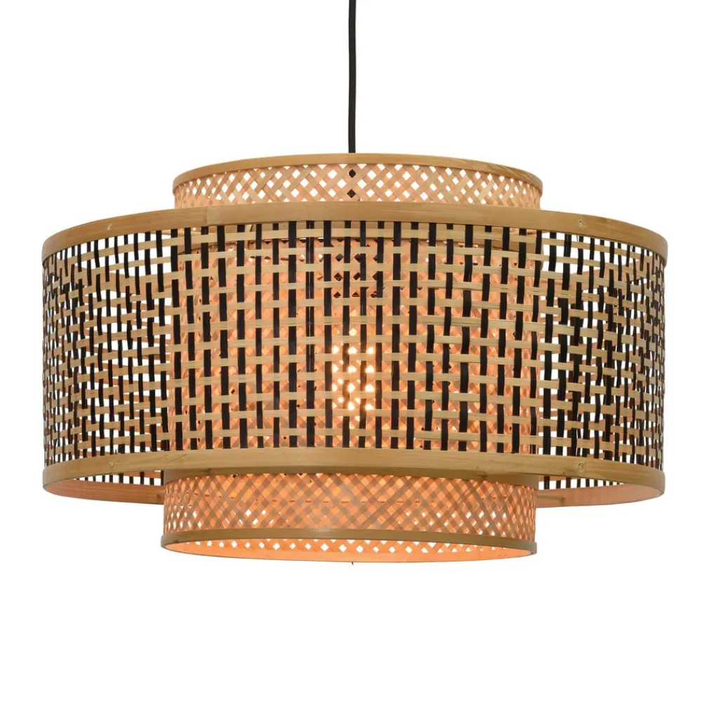 Bhutan-pendellampe af bambus Ø 50 cm^Good & Mojo Best