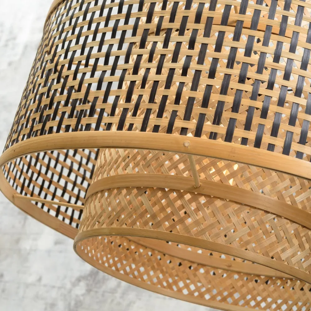 Bhutan-pendellampe af bambus Ø 50 cm^Good & Mojo Best