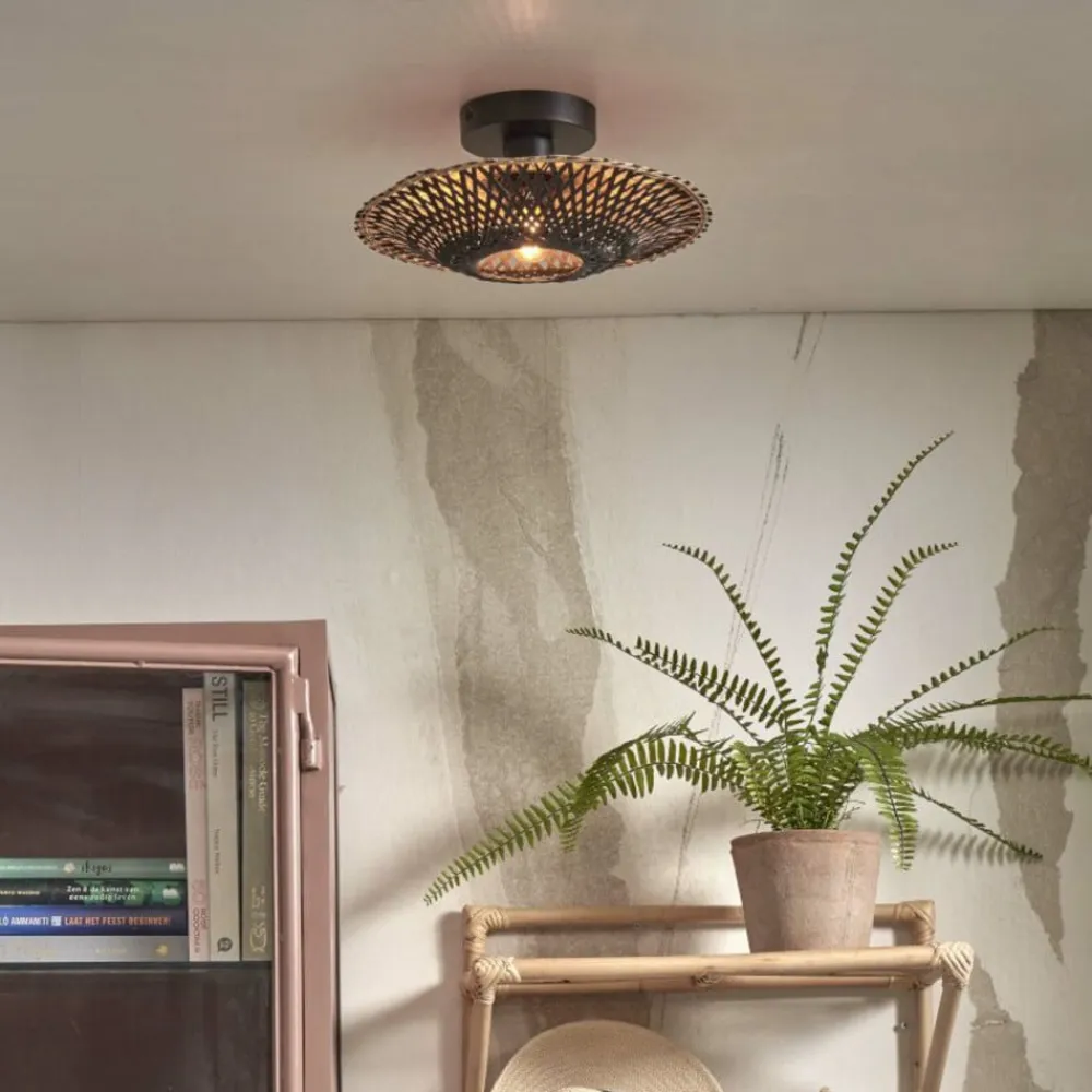 Good & Mojo Kalimantan loftlampe Ø 30cm sort