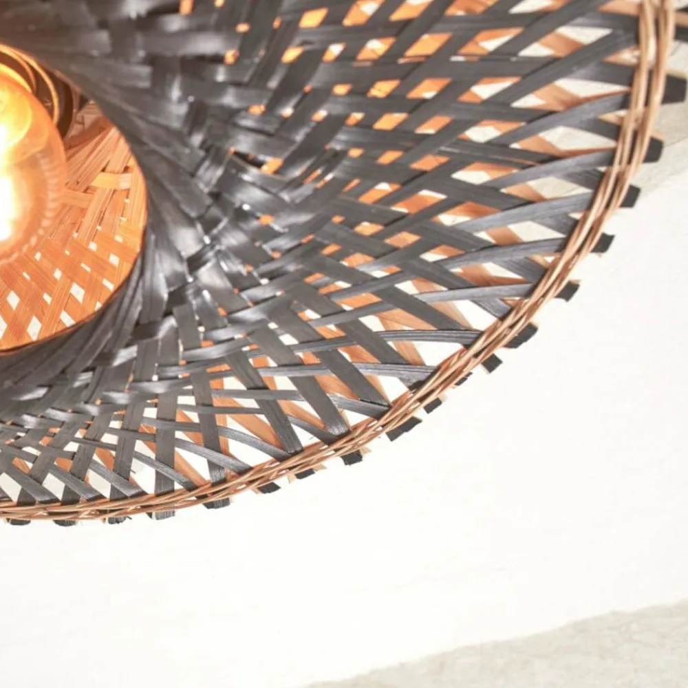 Good & Mojo Kalimantan loftlampe Ø 30cm sort