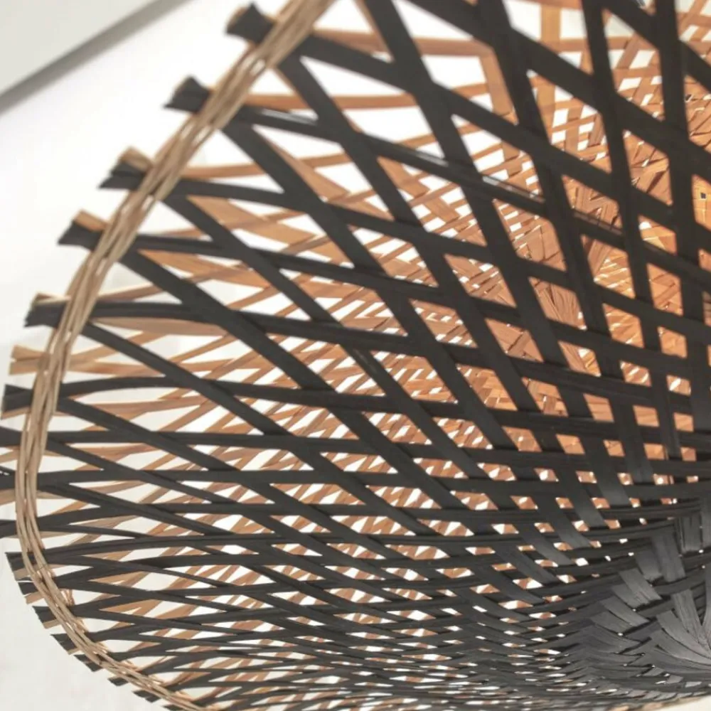 Good & Mojo Kalimantan loftlampe Ø 30cm sort