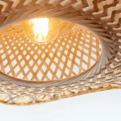 Good & Mojo loftlampe Madura, Ø 44 cm, brun, bambus E27