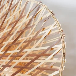 Good & Mojo loftlampe Madura, Ø 44 cm, brun, bambus E27