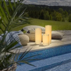 STAR TRADING Grande LED-kerte, batteridrevet, højde 38 cm