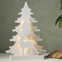 STAR TRADING Grandy LED-dekorationslampe, rensdyr, graner 41 cm