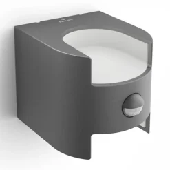 Philips Væglampe Med Sensor>Grass - sensorvæglampe i antracit m. LED-lys