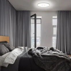 Briloner Gratis LED-loftlampe, Ø 29 cm, sølv