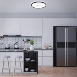 Gratis LED-loftslampe, Ø 42 cm, sort^Briloner Best