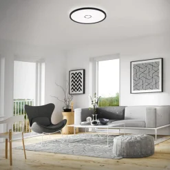 Gratis LED-loftslampe, Ø 42 cm, sort^Briloner Best