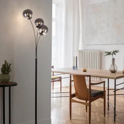 JUST LIGHT. GmbH Gulvlamper|Gulvlamper>Green Widow gulvlampe med glasskærme