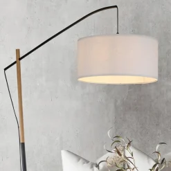 JUST LIGHT. GmbH Grøn Sofie gulvlampe med papirskærm