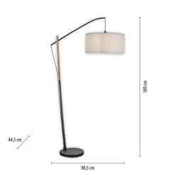 JUST LIGHT. GmbH Grøn Sofie gulvlampe med papirskærm