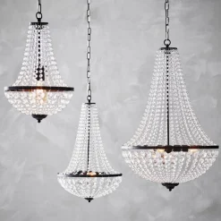 Markslöjd Gränsö lysekrone, sort, IP20, Ø 30 cm