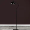 GRUPA Gulvlamper|Gulvlamper>Arigato gulvlampe, tredelt arm, sort