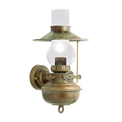 Moretti Luce Guadalupa væglampe med olielampe-look