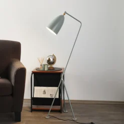 GUBI Gräshoppa trefods gulvlampe, blågrå